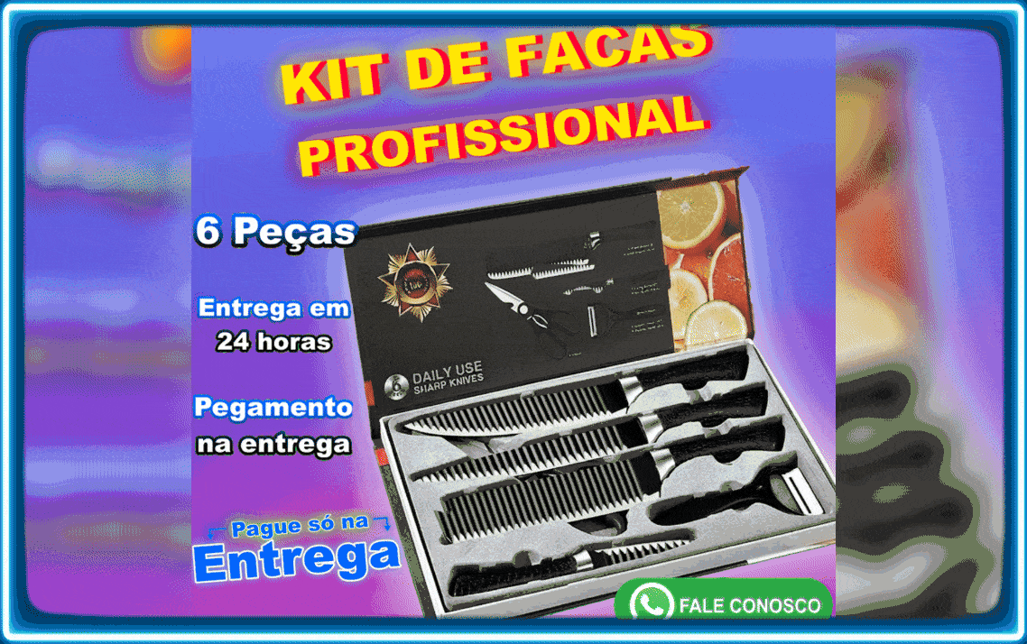 Kit de Facas START - 6 peças